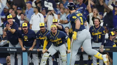 Bauers' epic HR rocks Dodgers, helps move Brewers one...