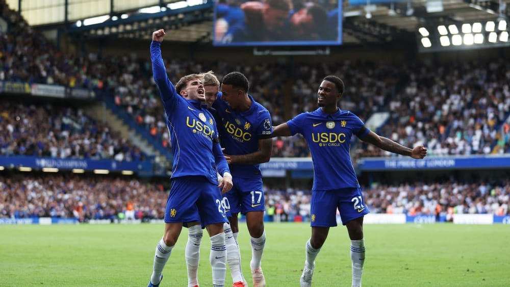 img of Chelsea score four vs. Brighton in entertaining win