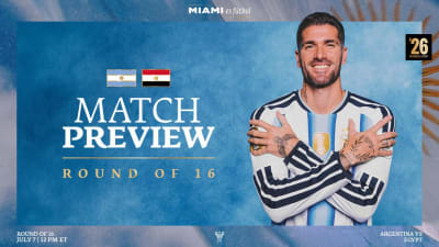 MATCH PREVIEW: Messi and De Paul's Argentina Takes On Egypt in the Round...
