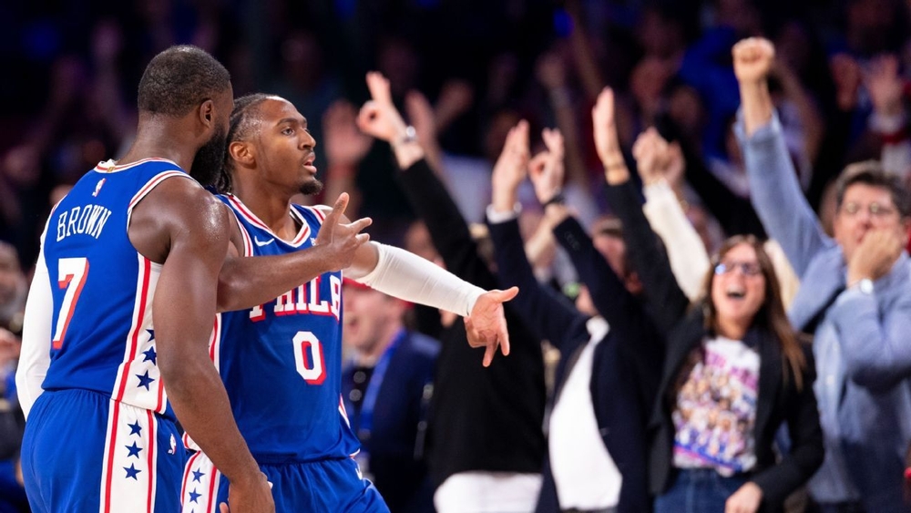 img of Maxey-led Sixers turn Philly boos into cheers in...